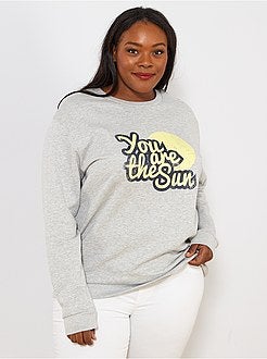 Sweat à message imprimé - Kiabi