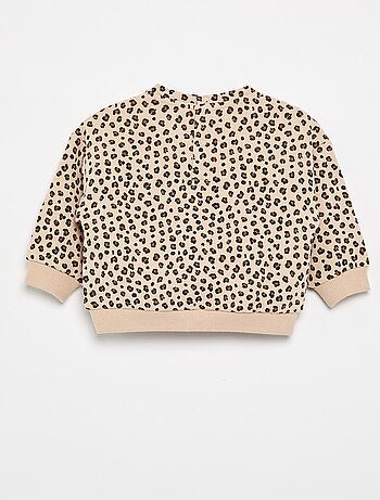 Sweat à motif en molleton