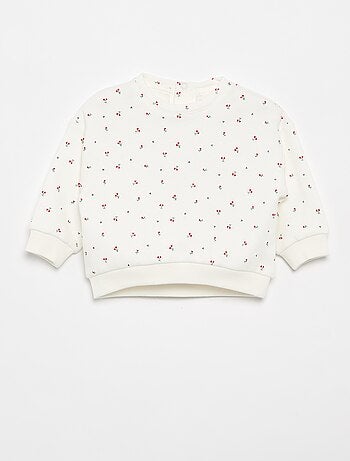 Sweat à motif en molleton