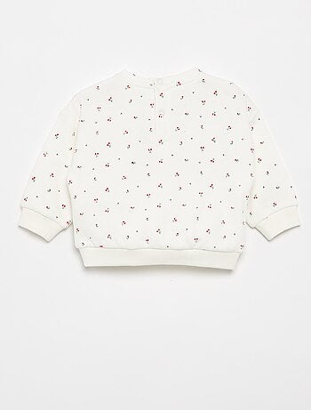 Sweat à motif en molleton