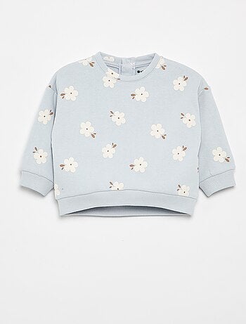 Sweat à motif en molleton