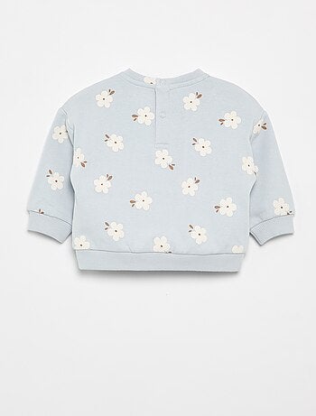 Sweat à motif en molleton