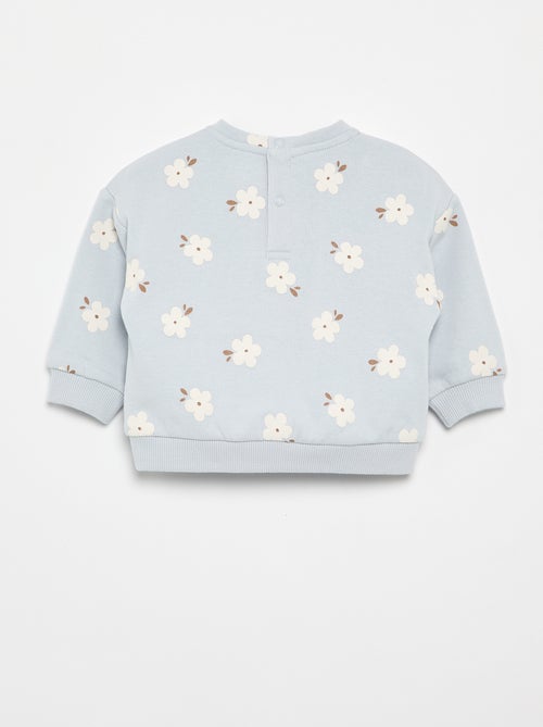 Sweat à motif en molleton - Kiabi