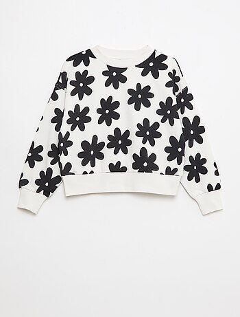 Sweat à motif et col rond