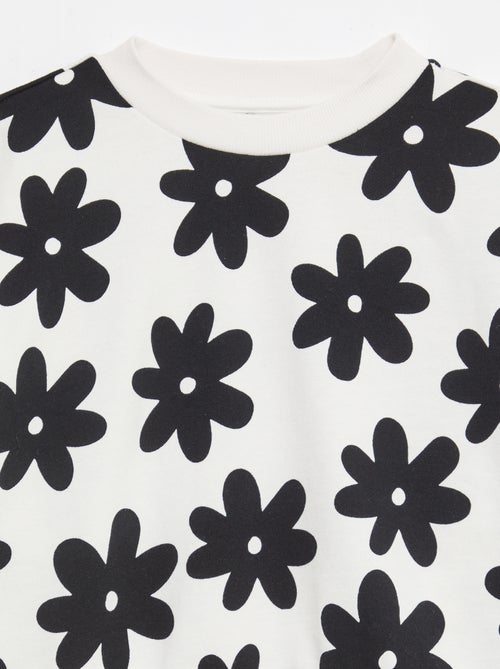 Sweat à motif et col rond - Kiabi Sweat à motif et col rond - Kiabi