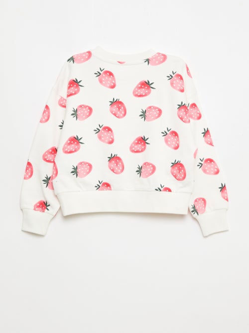 Sweat à motif et col rond - Kiabi Sweat à motif et col rond - Kiabi