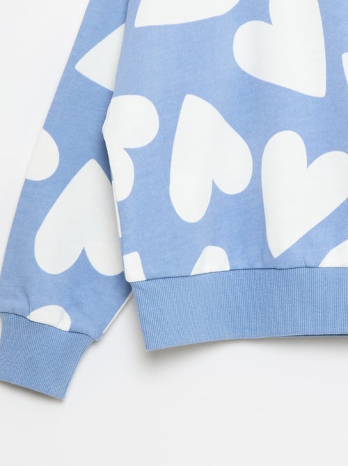 Sweat à motif et col rond - Kiabi Sweat à motif et col rond - Kiabi