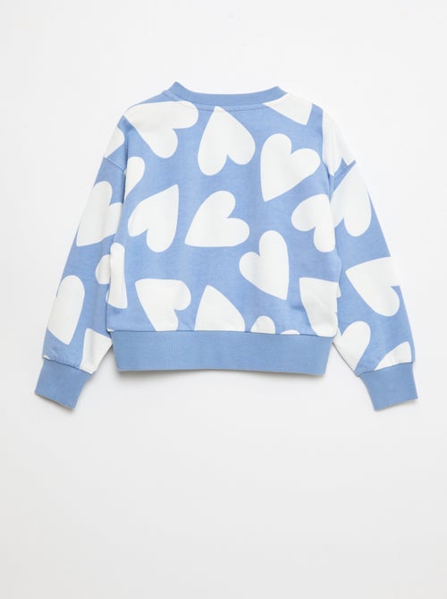 Sweat à motif et col rond - Kiabi Sweat à motif et col rond - Kiabi