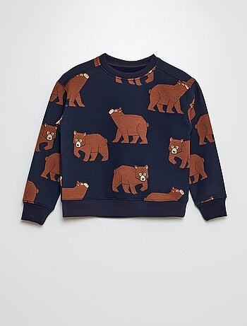 Sweat à motif 'ours'