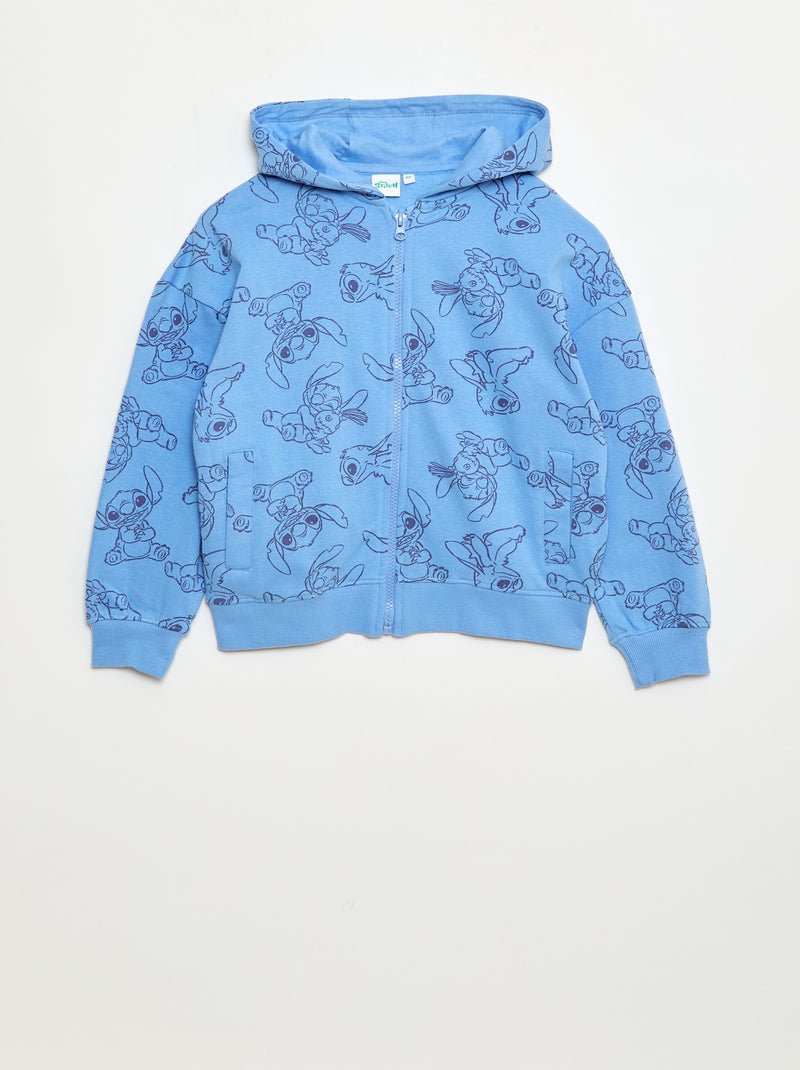 Sweat à motif 'Stitch' 'Disney' Bleu - Kiabi