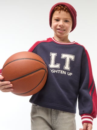 Sweat à motif tricolore