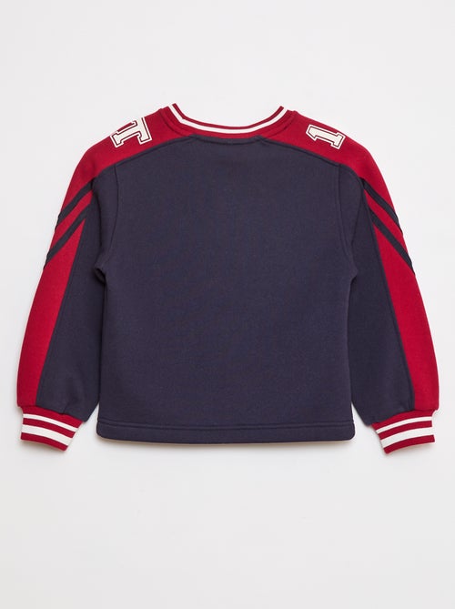 Sweat à motif tricolore - Kiabi