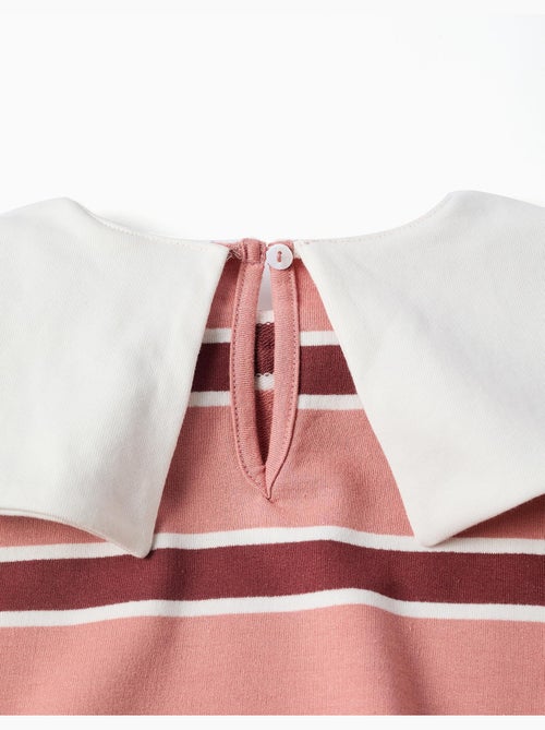 Sweat à rayures avec col en forme de nœud - Kiabi Sweat à rayures avec col en forme de nœud - Kiabi