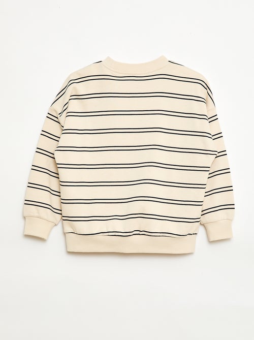 Sweat à rayures col rond - Kiabi