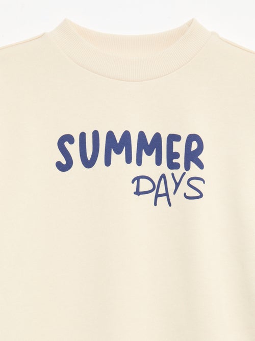 Sweat à rayures col rond - Kiabi