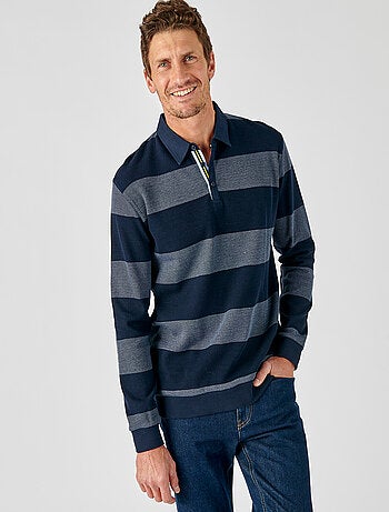 Sweat à rayures pur coton - Damart