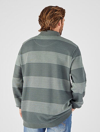 Sweat à rayures pur coton - Damart