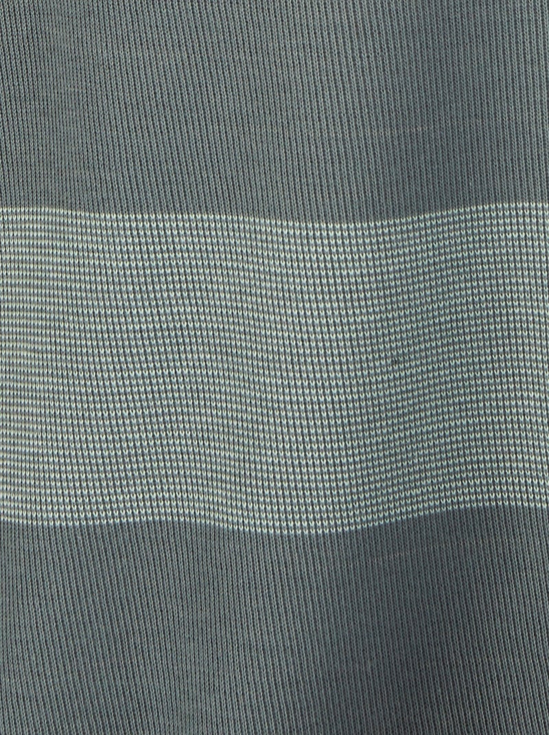 Sweat à rayures pur coton - Damart Vert - Kiabi