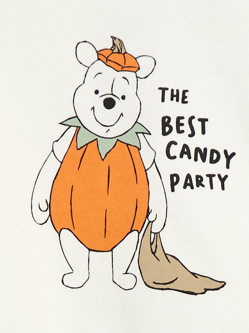 Sweat à 'Winnie' de 'Disney' à capuche Blanc - Kiabi