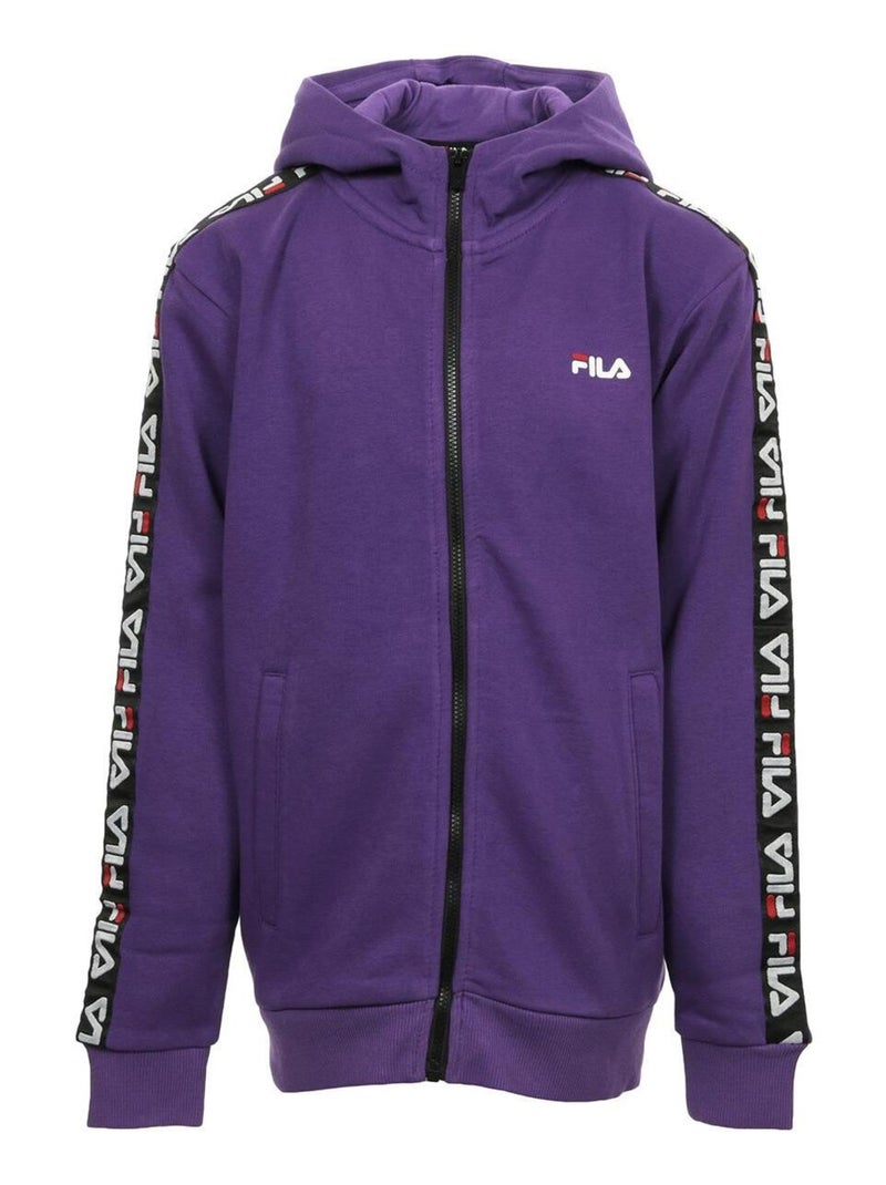 Sweat Adara Tape Zip Jacket Kids Violet - Kiabi