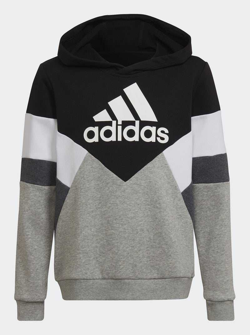 Sweat 'adidas' à capuche 'color-block' Noir - Kiabi