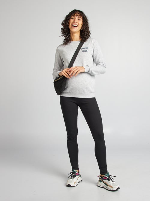 Sweat allaitement avec ouverture zippée - Kiabi