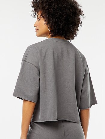 Sweat ample à manches courtes