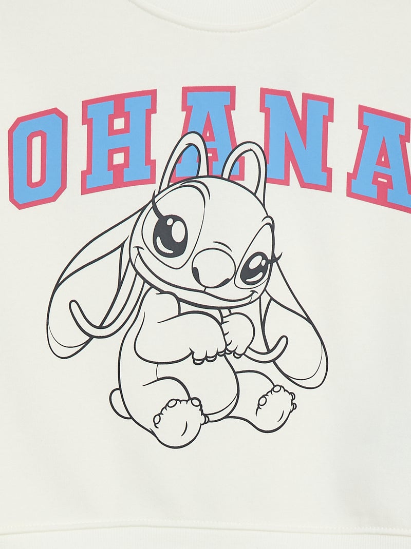 Sweat 'Angel' 'Disney' Blanc - Kiabi