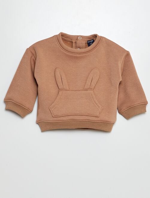 Sweat animé avec oreilles de lapin - Kiabi