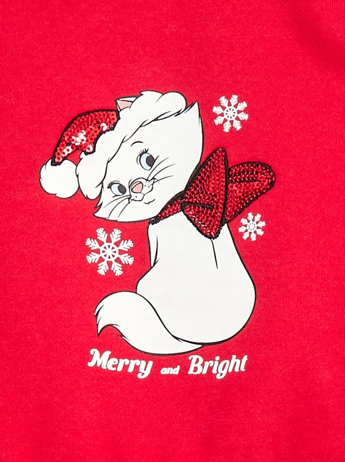 Sweat animé fantaisie 'Disney' 'Marie' en coton - Kiabi