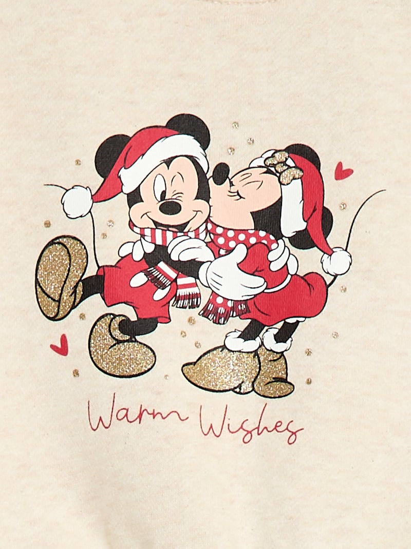 Sweat animé fantaisie 'Disney' 'Minnie' en coton Rouge - Kiabi