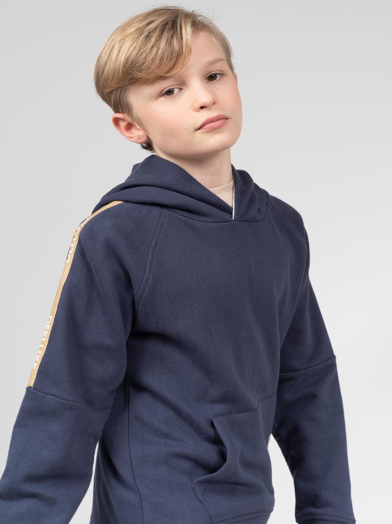 Sweat avec bandes sérigraphiées 'Deeluxe' Bleu marine - Kiabi