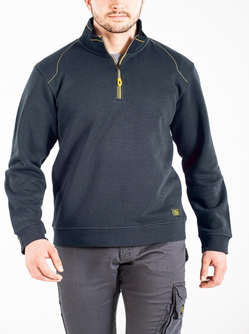 Sweat avec col camionneur HALFZIP 'Rica Lewis' - Kiabi