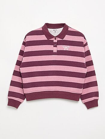 Sweat avec col polo