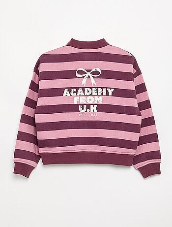Sweat avec col polo