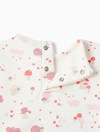 Sweat avec doublure en peluche douce synthétique et motif