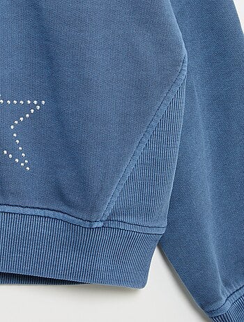 Sweat avec étoiles à strass