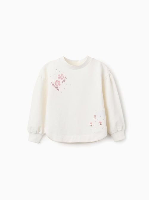 Sweat avec Imprimé de Fleurs - Kiabi