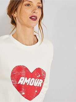 Sweat avec imprimé devant - Kiabi