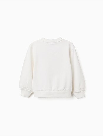 Sweat avec imprimé floral en relief