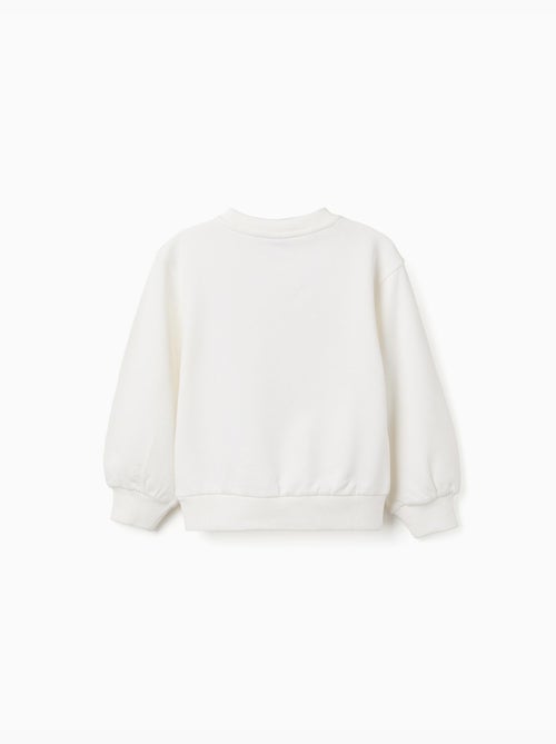 Sweat avec imprimé floral en relief - Kiabi