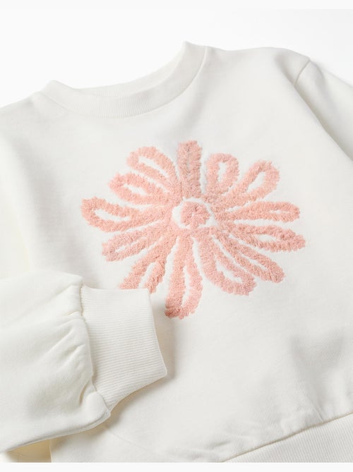 Sweat avec imprimé floral en relief - Kiabi