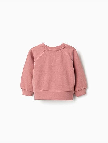 Sweat avec imprimé floral en relief