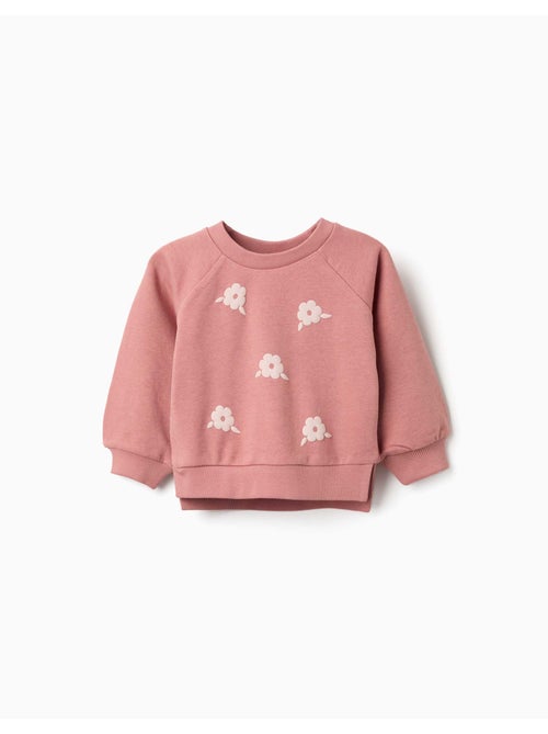 Sweat avec imprimé floral en relief - Kiabi