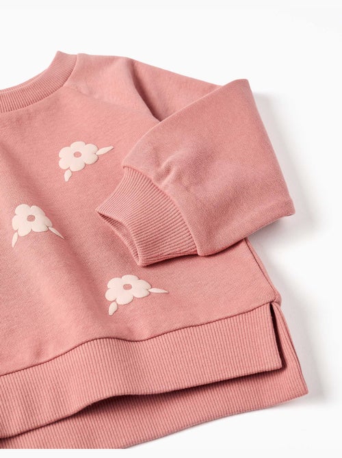 Sweat avec imprimé floral en relief - Kiabi
