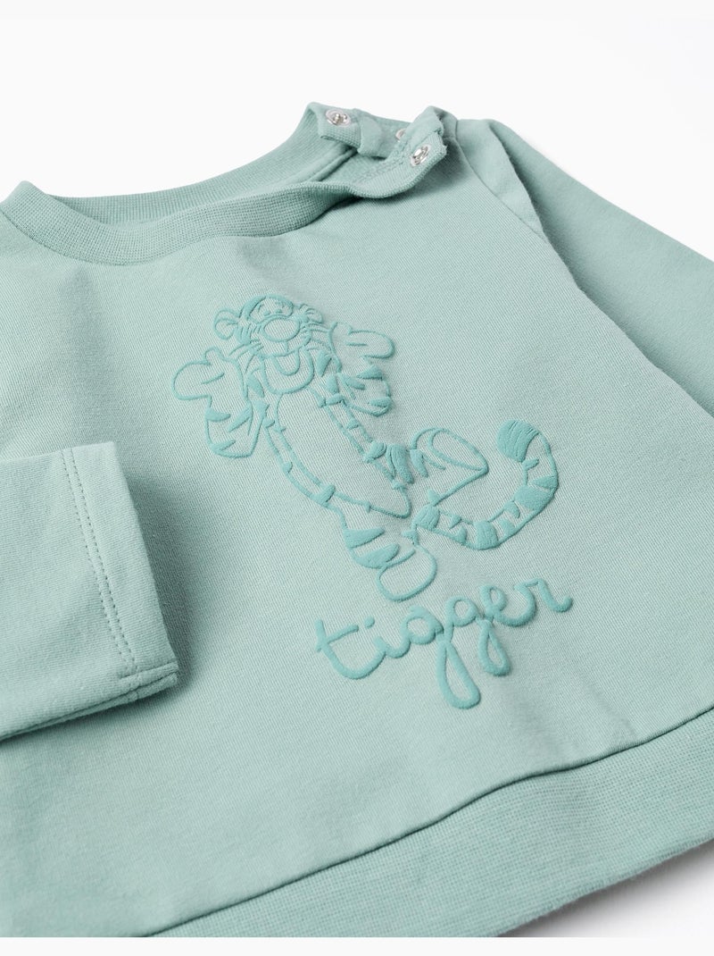 Sweat avec imprimé Tigrou + pantalon Vert clair - Kiabi