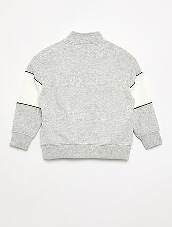 Sweat avec large bande contrastée