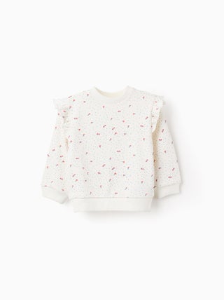 Sweat avec Motif et Volants