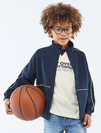 Sweat avec ouverture zippée