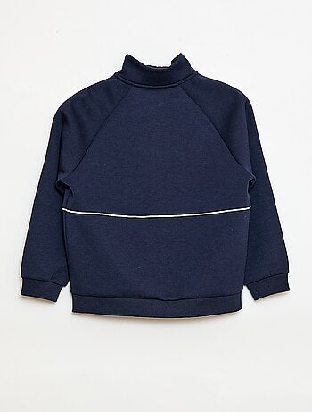 Sweat avec ouverture zippée